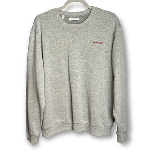 Nominee SIZE XL Cotton Blend Long Sleeve Sweatshirt Gray Pullover Made in Italy